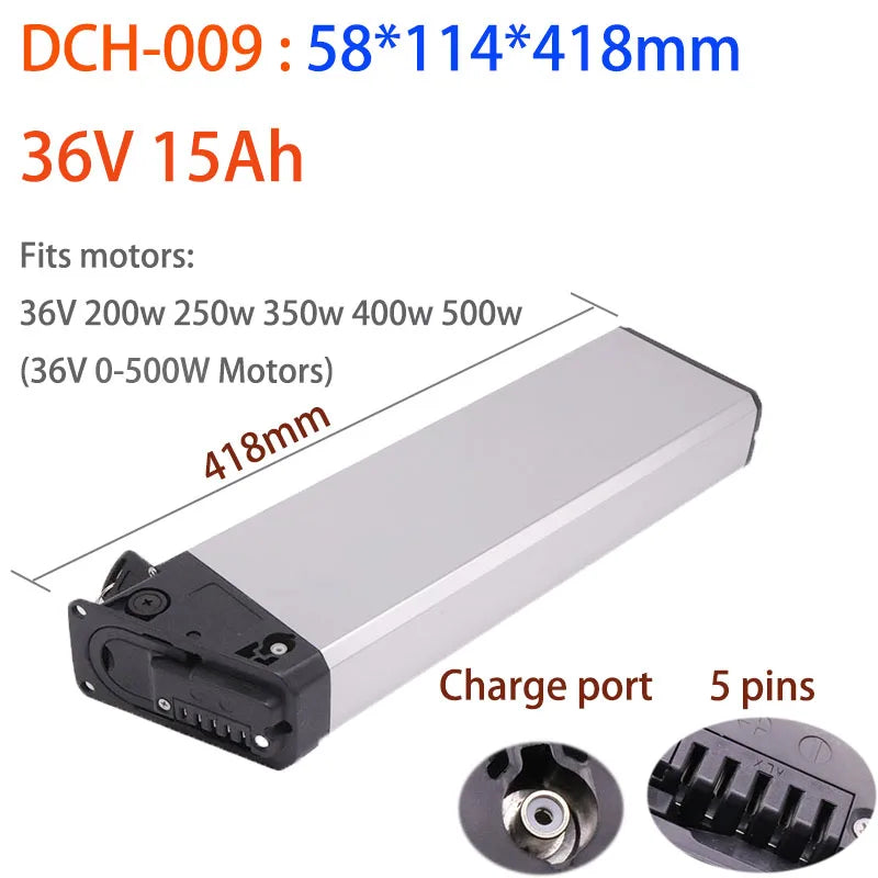 Folding E-Bike Battery 36V 48V 7.5Ah 10Ah 13.6Ah DCH-003 DCH-006 DCH-009 DCH011 DCH-014 DCH-015 DCH006 Electric Bicycle Battery