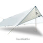 Ultra Light Rain Fly Tent Tarp, Waterproof 15d Silicone Coating Nylon Camping Shelter Canopy Rainfly, Lightweight tarp