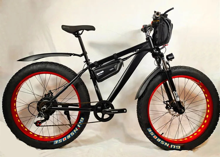 Electric Beach Bicycle for Men, Mountain Bike, Snow E-bike, 4.0 Fat Tire, 2000W, 48V, 20Ah