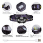 ZK20 LED Headlamp Mini USB Rechargeable Sensor Headlight Motorcycle Camping Light Portable Torch EDC