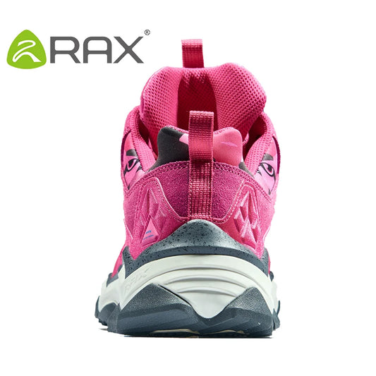 RAX Women's Waterproof Hiking Shoes for Winter Breathable and Anti-slip Mountaining Trekking OutdoorShoes for Professional Women