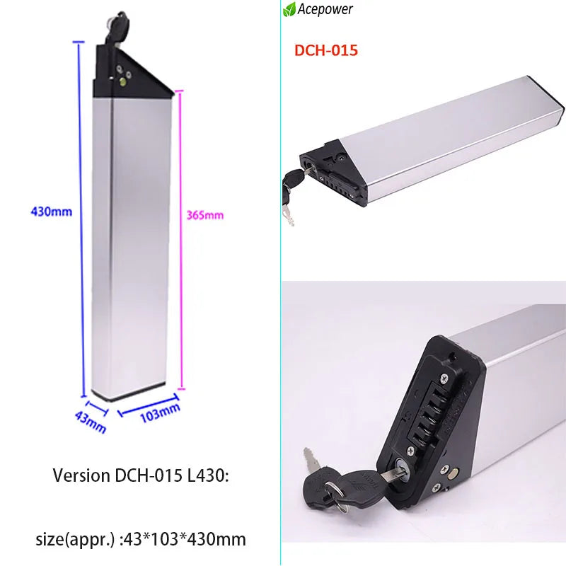 Folding E-Bike Battery 36V 48V 7.5Ah 10Ah 13.6Ah DCH-003 DCH-006 DCH-009 DCH011 DCH-014 DCH-015 DCH006 Electric Bicycle Battery