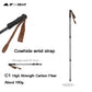 3F UL GEAR Ultralight adjustable Trekking Poles Cork Grip Hiking Walking  Sticks Carbon Fiber  Tungsten Tips  Flip Locks