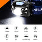 ZK20 LED Headlamp Mini USB Rechargeable Sensor Headlight Motorcycle Camping Light Portable Torch EDC