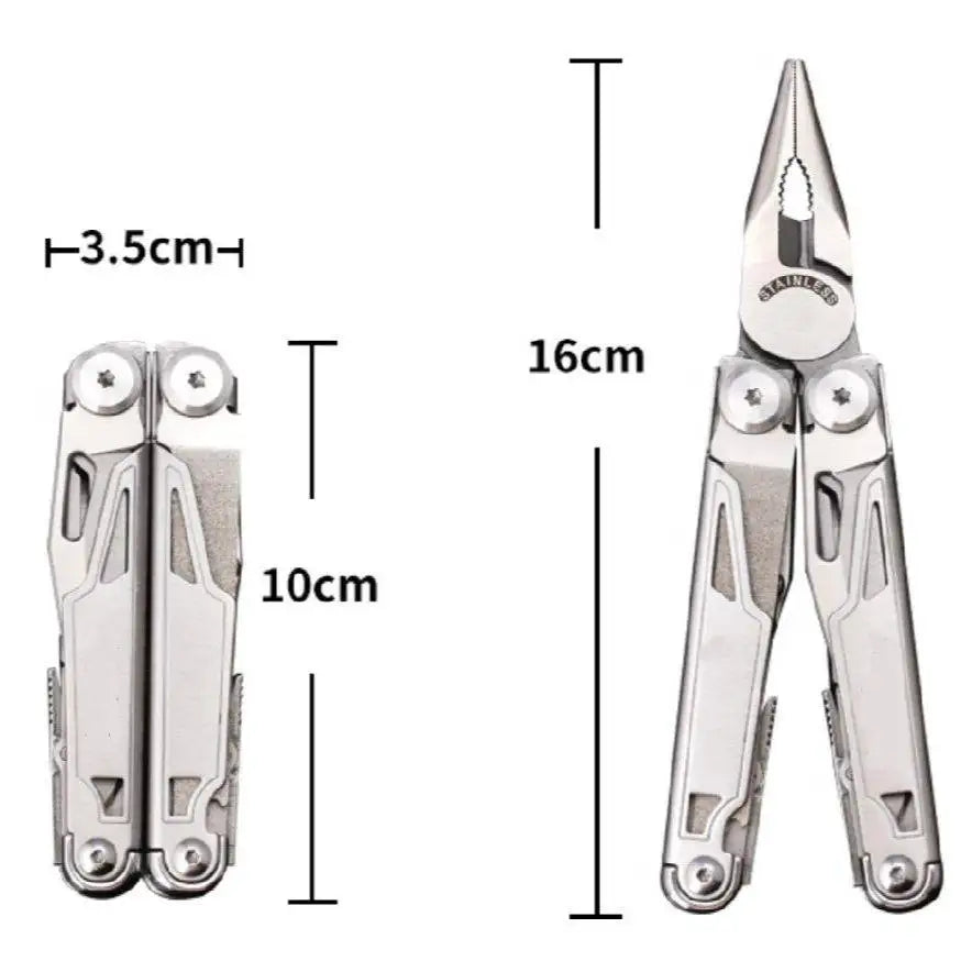 Daicamping DL12 18 In 1 Camping Multitools Clip Multi Pliers Multifunctional 7CR17MOV Folding Knife Tools Swiss Army Multi Knife