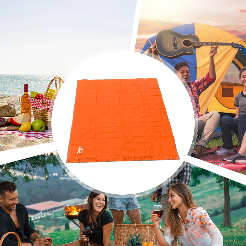 Ultralight Beach Camping Bag Tent Mat Waterproof Outdoor Camping Mat Foldable Picnic Blanket Beach Mat for Camping Hiking