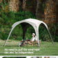 Naturehike Dome Tent Canopy Waterproof PU5000+ UPF12500+ Quick Open Docking Tent Outdoor Camping Large Sunshade Tarp Family