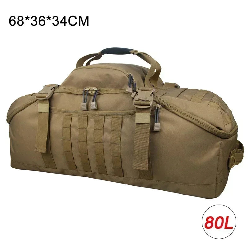 35L 50L 80L Outdoor Mountaineering Bag Molle Tactical Backpack Large Duffel Bag Hiking Camping Travel Bags