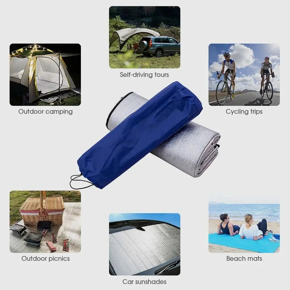 Thermal Camping Mat New Ultralight Tent Footprint Reflecting Heat Picnic Beach Pad Waterproof Insulation Foam Foil Mat Outdoor