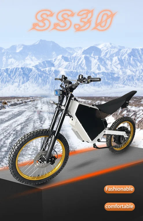 High Power 48V 3000W 72V 15000W Electric Bicycle Ebike Adult E-Bikes E Motorcycle 10000W 50/60/70 MPH Dirt Bike Off Road Fatbike