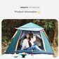 Folding tent camping equipment Outdoor camping tent Automatic spring quick-opening camping windproof sun protection park tent