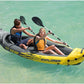 Explorer K2 2-Person Inflatable Kayak with 2 Aluminum Oars and Pump and Challenger K1 1-Person Inflatable Kayak