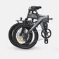 Black ENGWE-Electric Bicycle for Adults, City Bike Motor, Powerful Motor, Electric Bicycle, 20*3.0in, 36V 19.2AH, 250W, 25 km/h