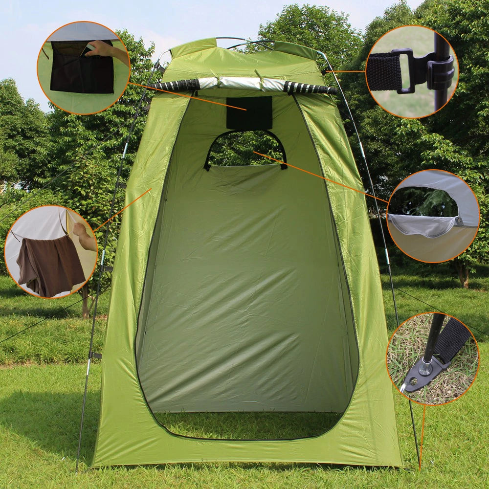 Outdoor Privacy Shower Tent Waterproof Changing Room Shelter for Camping Hiking Beach Toilet Shower Bathroom Camping Tent