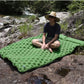 Outdoor Camping Double Inflatable Mattress Extra Wide Sleeping Pad Ultralight Folding Bed Sleeping Mat Car Travel Mat