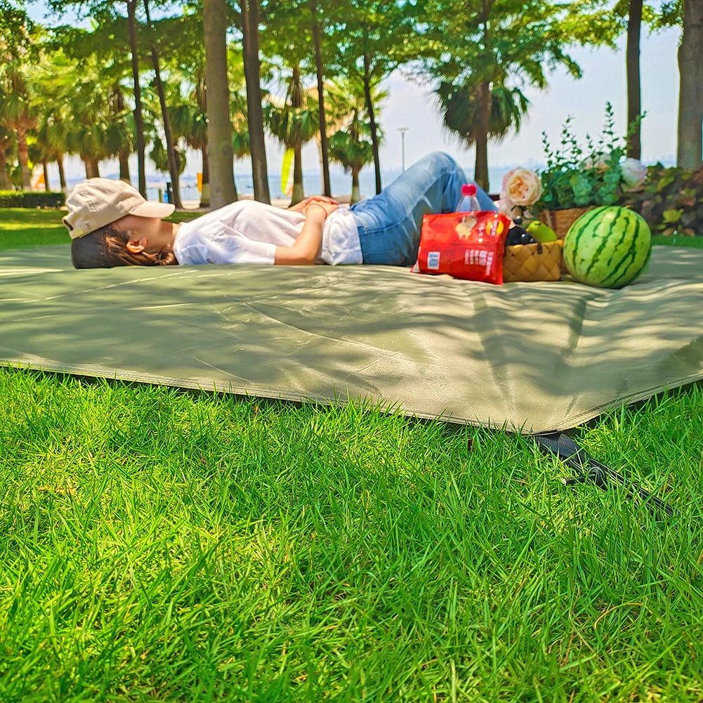 4x4 Waterproof Camping Groundsheet Large Picnic Mat 3x3 Tent Ground Sheet Octagonal Footprint Hexagonal Big Ground Cloth