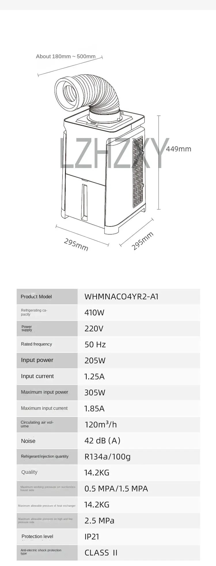 Portable Refrigeration Desktop Camping Air Conditioner Mobile Mini Air Conditioning Compressor Free Installation Portable Air