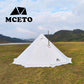 Lightweight Tipi Hot Tents with Stove Jack, Standing Room,Teepee Tent for Hunting, Family Team Camping,Brown, 6-8Persons