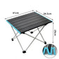 Ultralight Portable Folding Camping Table Aluminum Alloy for Garden Party Picnic BBQ Tourist Portable Storage Egg Roll Table