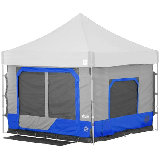 Camping Cube 6.4, Converts 10' Straight Leg Canopy into Camping Tent, Royal Blue (Canopy/Shelter NOT included)