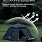 BLACKDOG Automatic One-touch Tent Quick Open Two Door Four Window Camping Outdoor Black Coated Waterproof Thickened