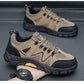 Men's Outdoor Hiking Shoes, Hiking Boots, Suede Leather Outdoor Shoes, Wear-resistant Men's Walking and Hunting Sports Shoes