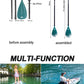 DUAL TECH aluminium shaft 2-IN-1 ALUMINUM kayak & SUP convertibel PADDLE 4 piece kayak paddle canoe rowing oar dinghy raft