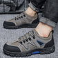 Men's Outdoor Hiking Shoes, Hiking Boots, Suede Leather Outdoor Shoes, Wear-resistant Men's Walking and Hunting Sports Shoes