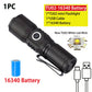 Usb Rechargeable Long Distance Lighting Mini Flashlight Zoomable Long Distance Lighting Portable Pocket Torch For Home Outdoor