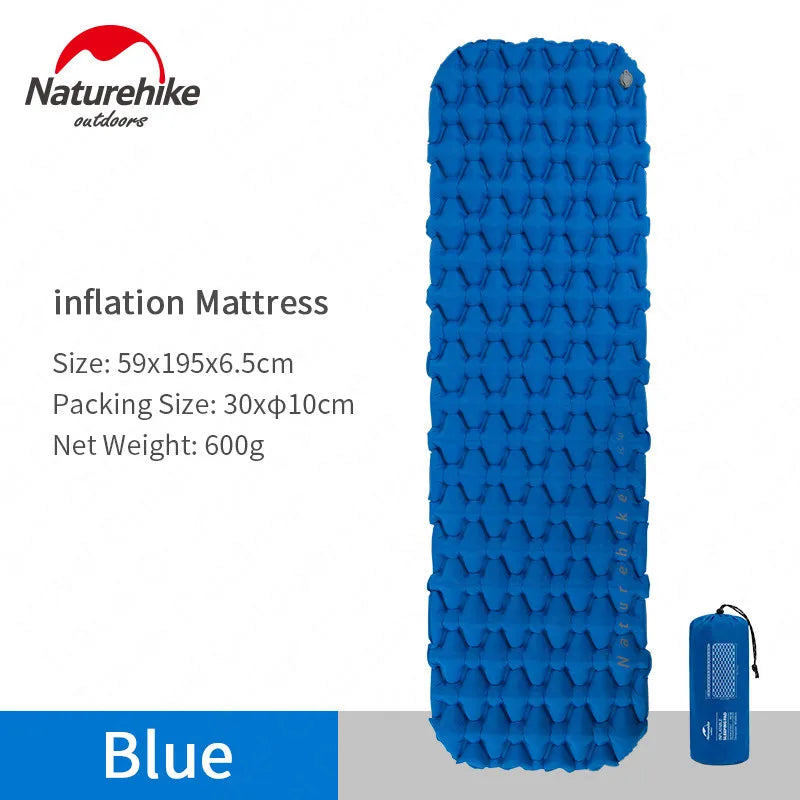 Naturehike Inflatable Mattress Air Mat Bed Tent Sleeping Pad Tourist Outdoor Camping Equipment Ultralight Portable Moistureproof