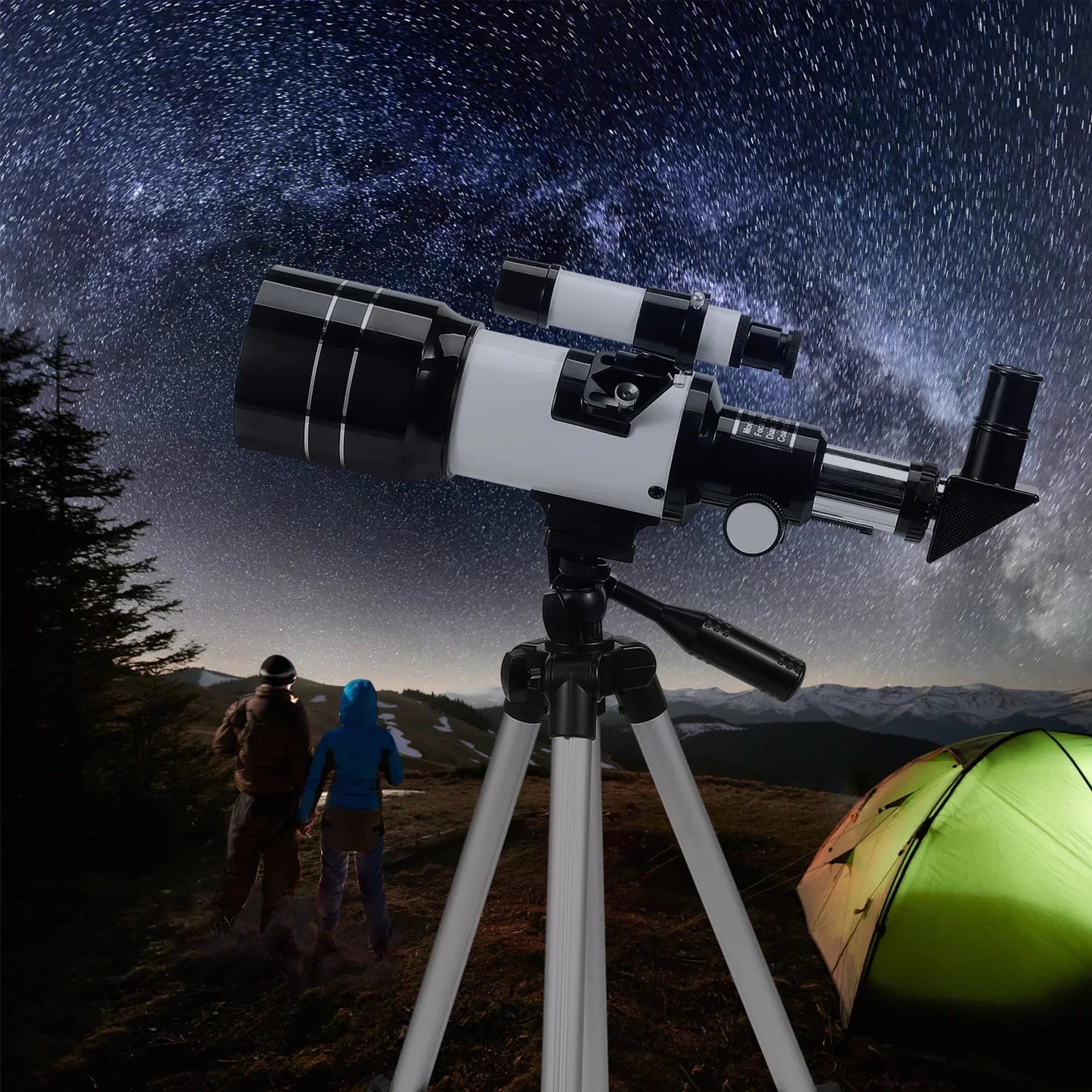 150 Time Professional Astronomical Telescope for Space Monocular HD Eyepiece Powerful Binoculars Night Vision for Star Camping