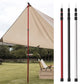 2.3m Beach Shelter Awning Pole Adjustable about 90.55inches Camping Tarp Bar Retractable Telescoping Tent Pole Camping Accessory