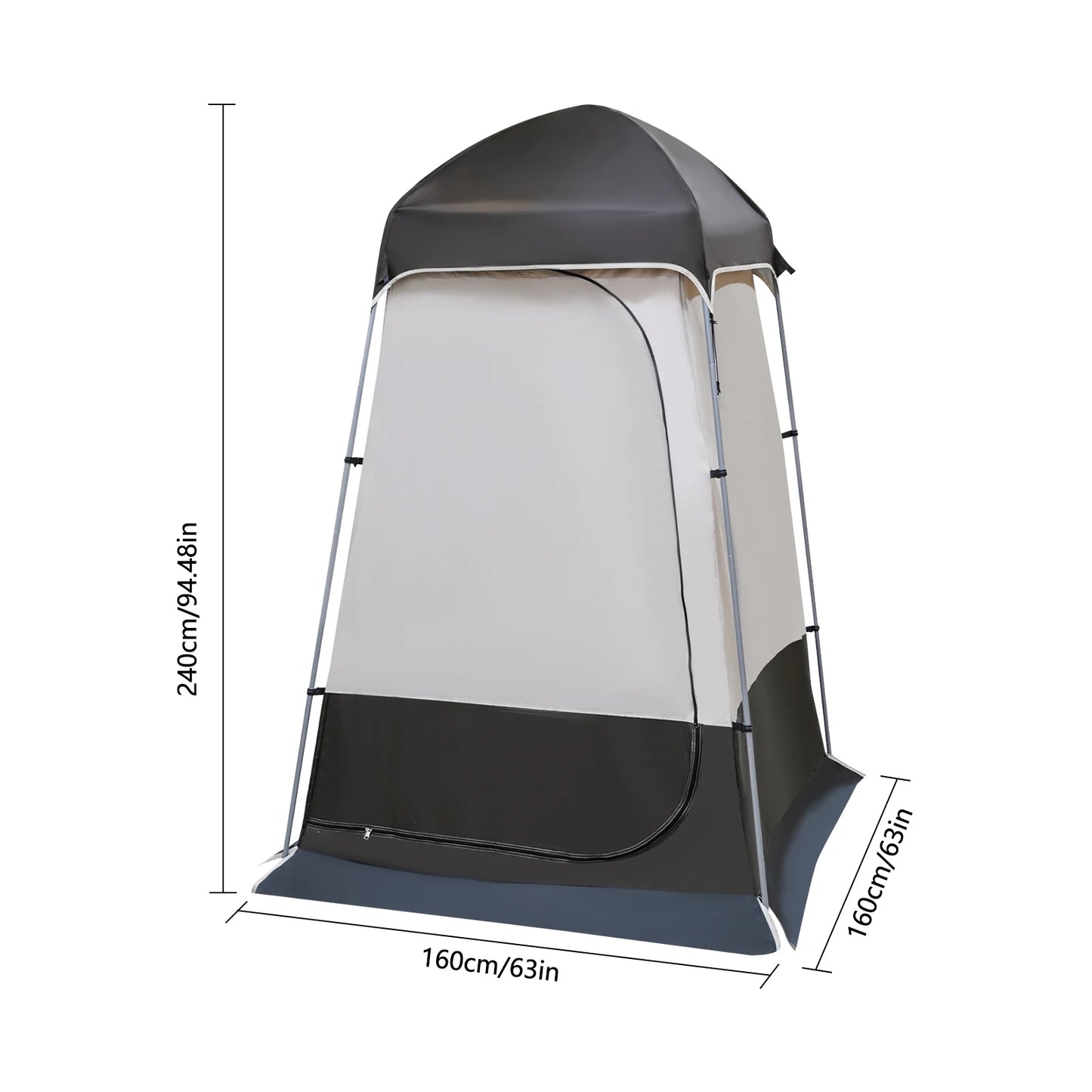 Foldable Outdoor Camping Tent Portable Shower Tent Privacy Changing Room for Seaside Beach Travel Removable Portable Toilet Tent