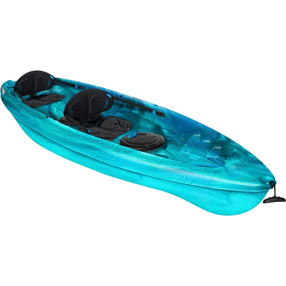 Tandem Kayak - Sit-on-Top - Recreational 2 Person Kayak - 13 Ft Fishing Kayak