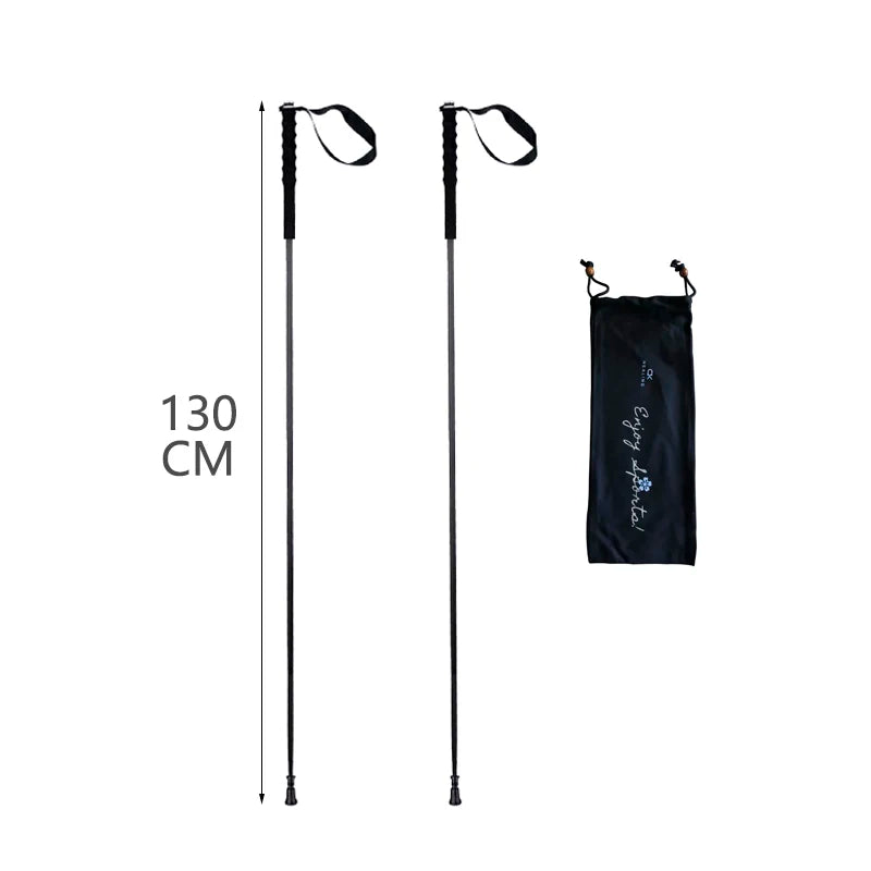 115g Super Light Weight Trekking Poles Foldable 5-Sections Hiking Sticks Climbing Poles Collapsible Nordic Walking Sticks Poles