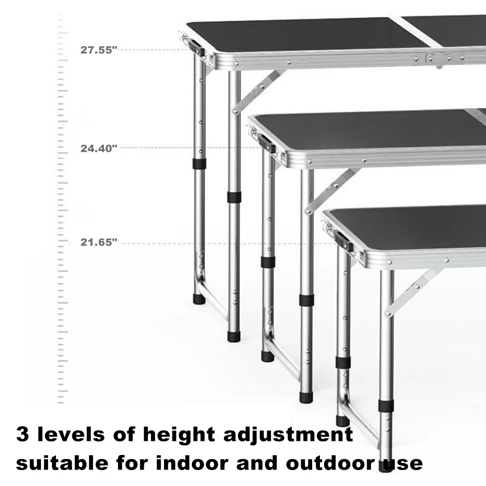 Small Outdoor Camping Folding Table Picnic BBQ Portable Foldable Desk Ultralight Aluminium Alloy+Wood Board Home Indoor Table