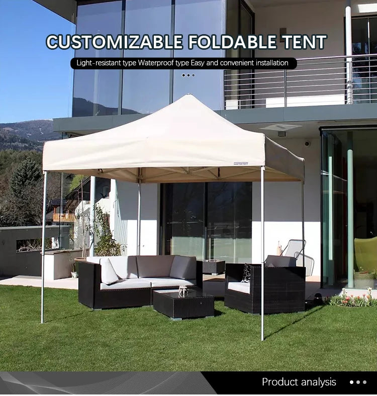 DD High Quality 3x3 Tent Pure Colour Ez Up Canopy Outdoor Folding Camp Awning Marked Steel Frame Pop Beach Tents