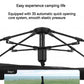 BLACKDOG Automatic One-touch Tent Quick Open Two Door Four Window Camping Outdoor Black Coated Waterproof Thickened