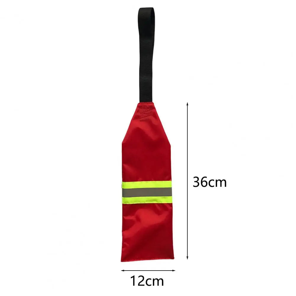 Kayak Safety Flag Canoe Reflective Waterproof Oxford Fabric Durable Red Safety Flags Kayak Accessories Safety Equipment