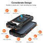 20000mAh wireless charging solar power bank with 4 outputs and built-in flashlight, suitable for outdoor emergency