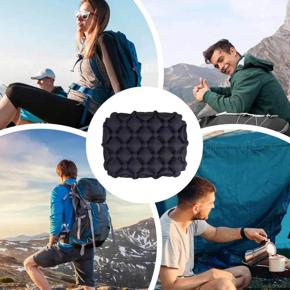 Inflatable Mattress For Sitting Outdoor Ultralights Seat Cushion Camping Sitting Pad Air Mat For Hiking Backpacking