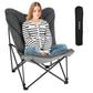 KingCamp Comfortable Butterfly Chair, Camping Dorm Entertainment, with Upholstered Seat, Portable and Foldable, 300 lbs