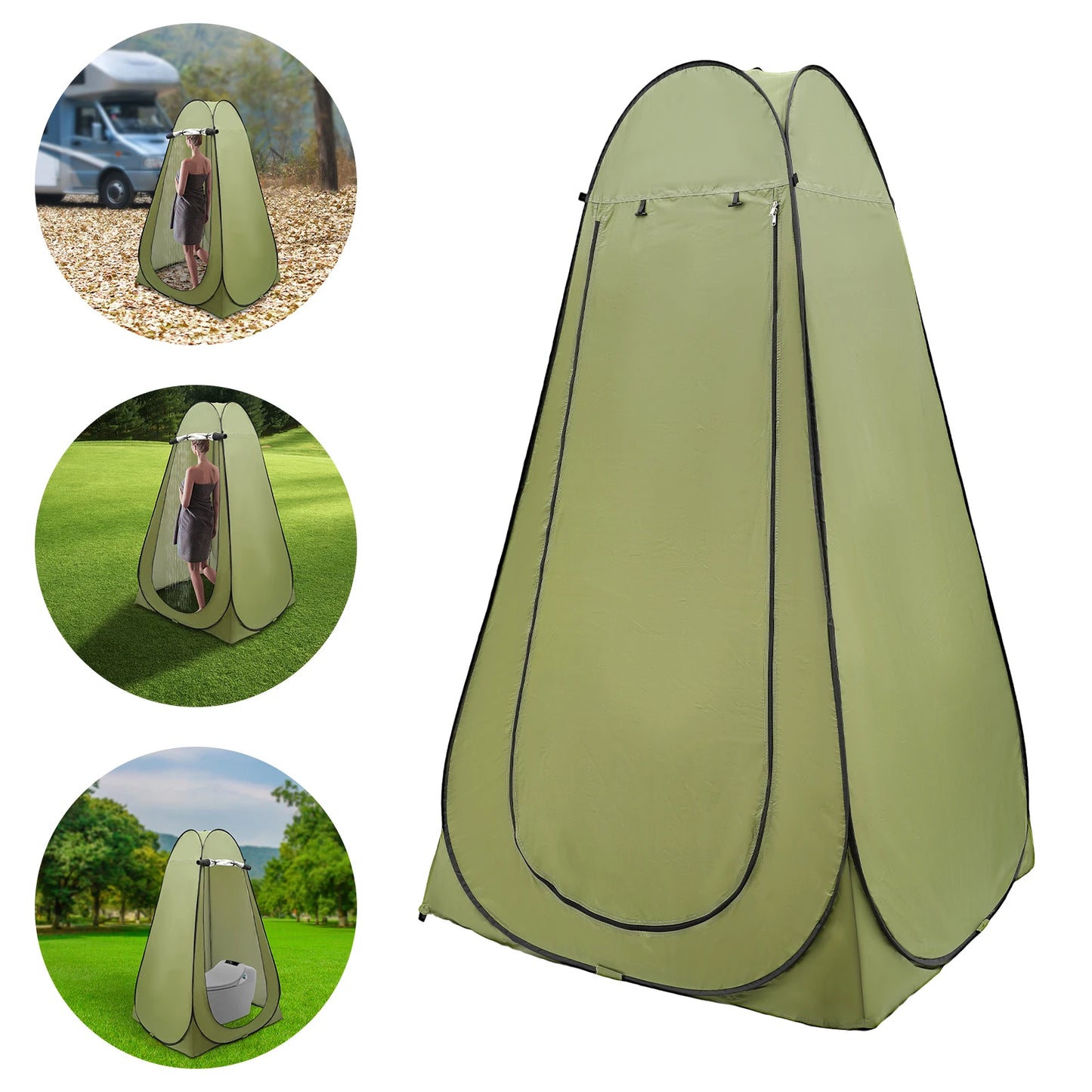 Foldable Outdoor Camping Tent Portable Shower Tent Privacy Changing Room for Seaside Beach Travel Removable Portable Toilet Tent