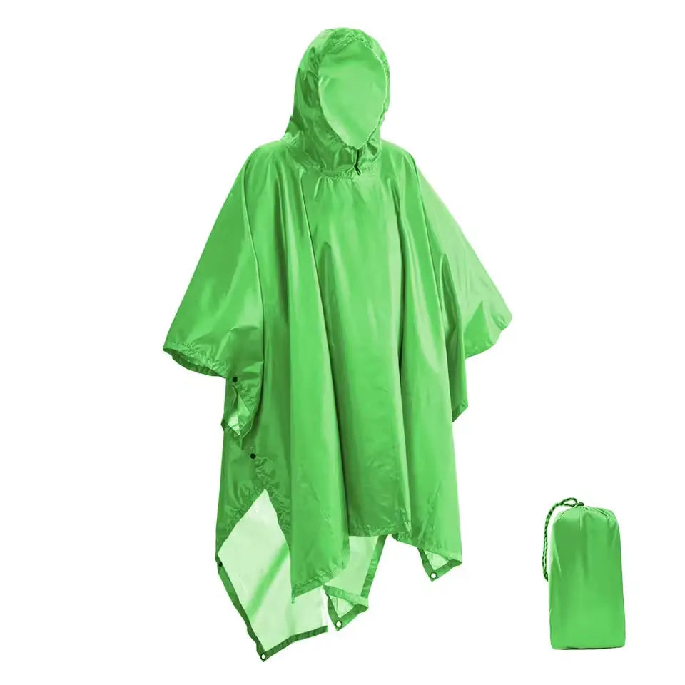 3 In 1 Outdoor Military Waterproof Raincoat Rain Coat Men Raincoat Women Awning From The Rain Motorcycle Rain Poncho Picnic Mat