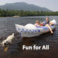 SE330 Two Person Inflatable Sport Kayak Boat with Seats, Paddles, Bag and Electric Pump-Affordable-Lightweight-Portable