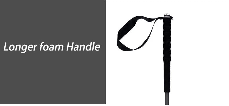 115g Super Light Weight Trekking Poles Foldable 5-Sections Hiking Sticks Climbing Poles Collapsible Nordic Walking Sticks Poles