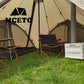 Lightweight Tipi Hot Tents with Stove Jack, Standing Room,Teepee Tent for Hunting, Family Team Camping,Brown, 6-8Persons