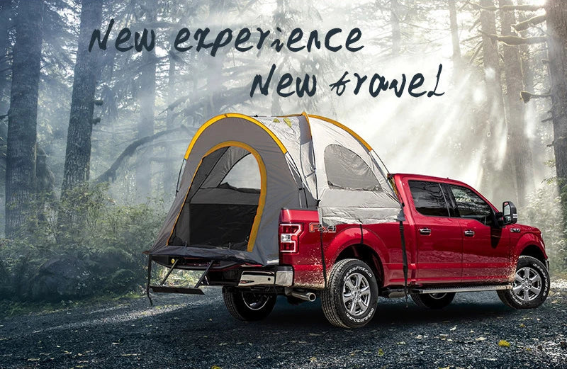 Car Rear Tent Field Camping Pickup Truck Side Tents Fishing Automatic Roof Tent Oxford Cloth For Toyota Tundra Tacoma Titan