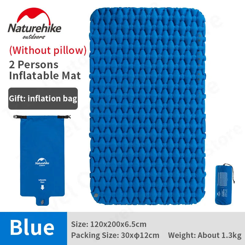 Naturehike Inflatable Mattress Air Mat Bed Tent Sleeping Pad Tourist Outdoor Camping Equipment Ultralight Portable Moistureproof