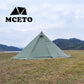 Lightweight Tipi Hot Tents with Stove Jack, Standing Room,Teepee Tent for Hunting, Family Team Camping,Brown, 6-8Persons